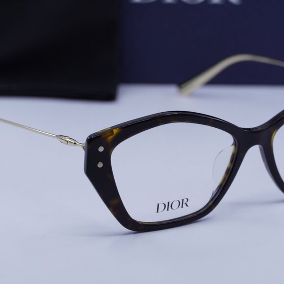 Final Price! Dior MISSDIORO S1F 2200 Havana/Gold Eyeglasses 54mm - Picture 2 of 12
